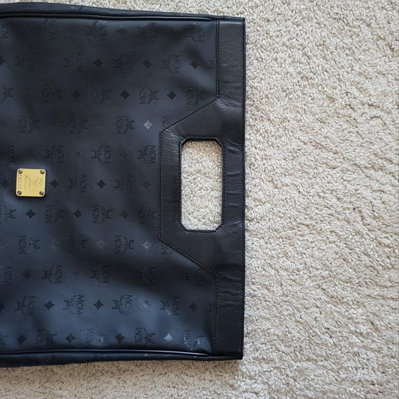 Vintage MCM Logo Monogram Shopper Tote Bag - Picture 6 of 11